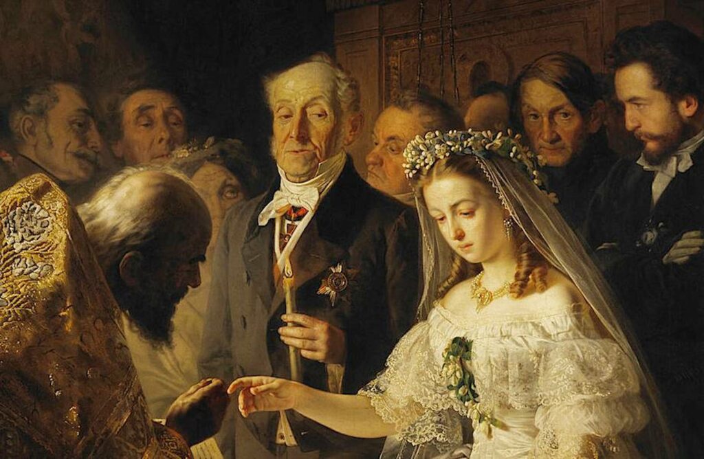 Картина «Неравный брак» Василия Пукирева