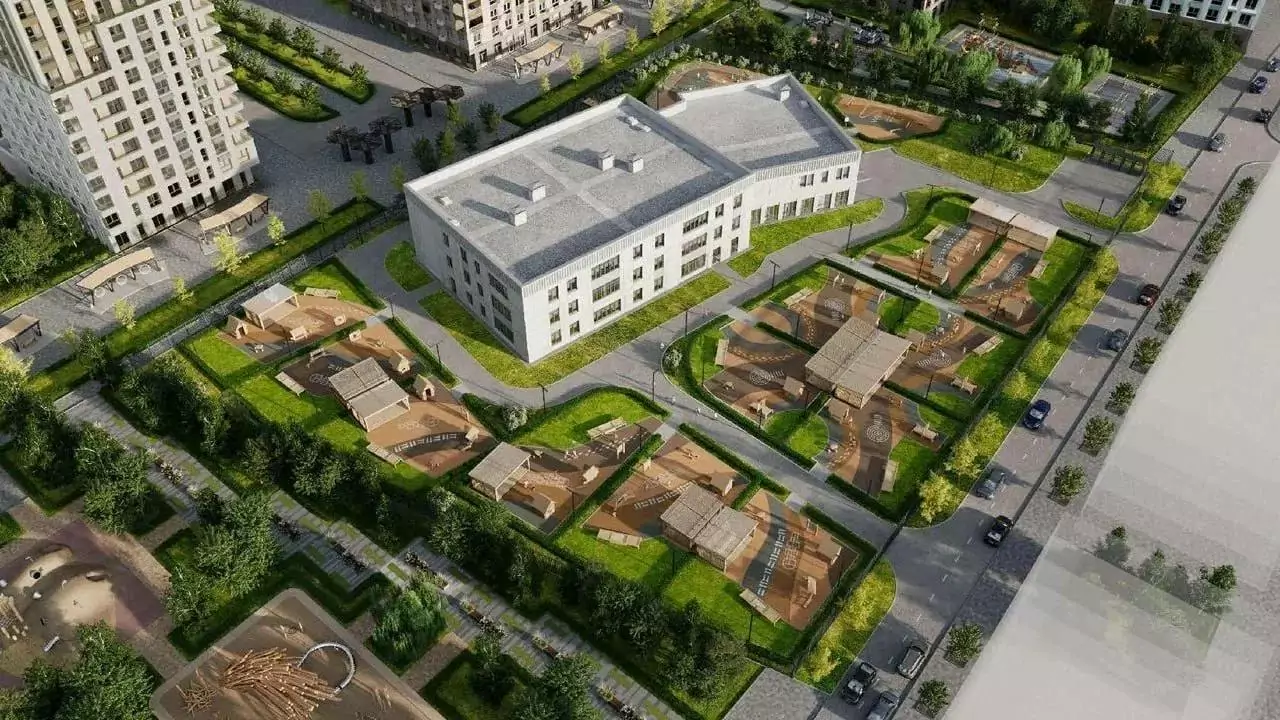 Строители начали возведение последнего этажа нового детского сада в Филимонковском Строители начали возведение последнего этажа нового детского сада в Филимонковском фото