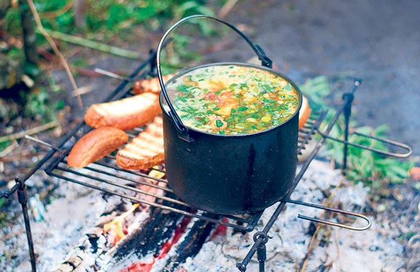 Wood-food: суп на углях, фото
