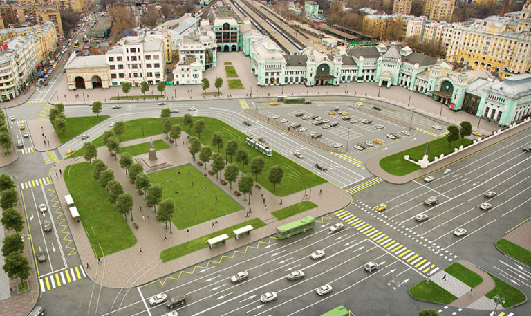 В Москве трамваи вернутся на площадь Белорусского вокзала, фото