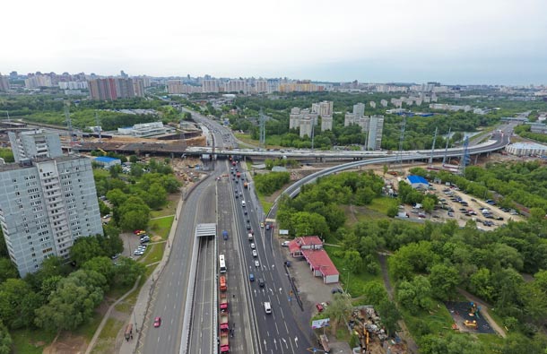Аминьевское шоссе открылось после реконструкции, фото
