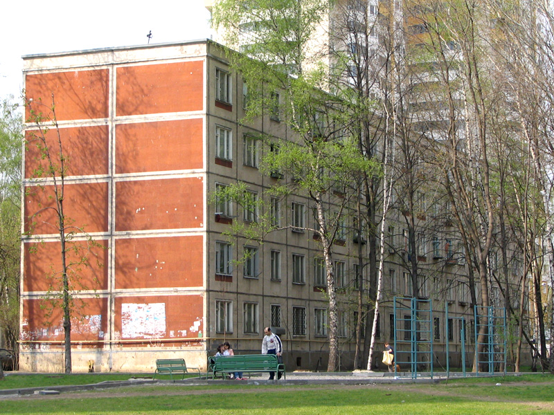 Из московских пятиэтажек будут делать урны и теннисные корты, фото
