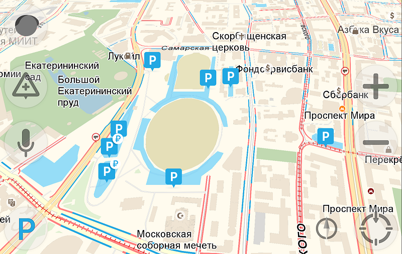«Яндекс.Навигатор» покажет свободное место для парковки автомобиля, фото