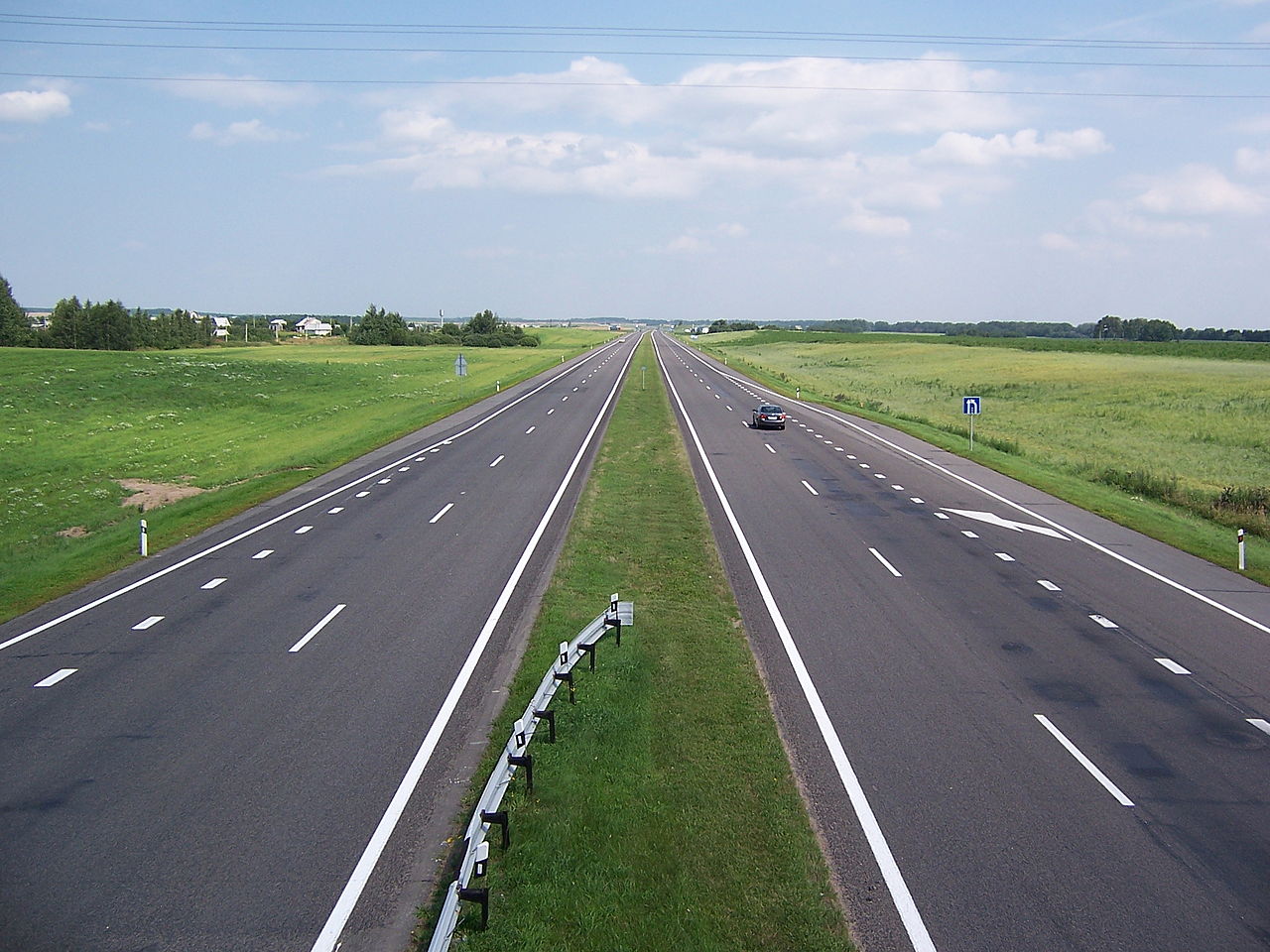 «Автодор» увеличивает скоростной режим на участке трассы М-1 «Беларусь», фото