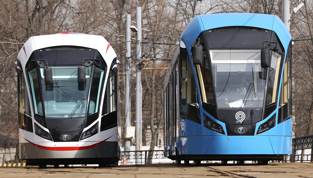 Трамваи «Витязь-М» начали курсировать на маршруте №24 в Москве, фото