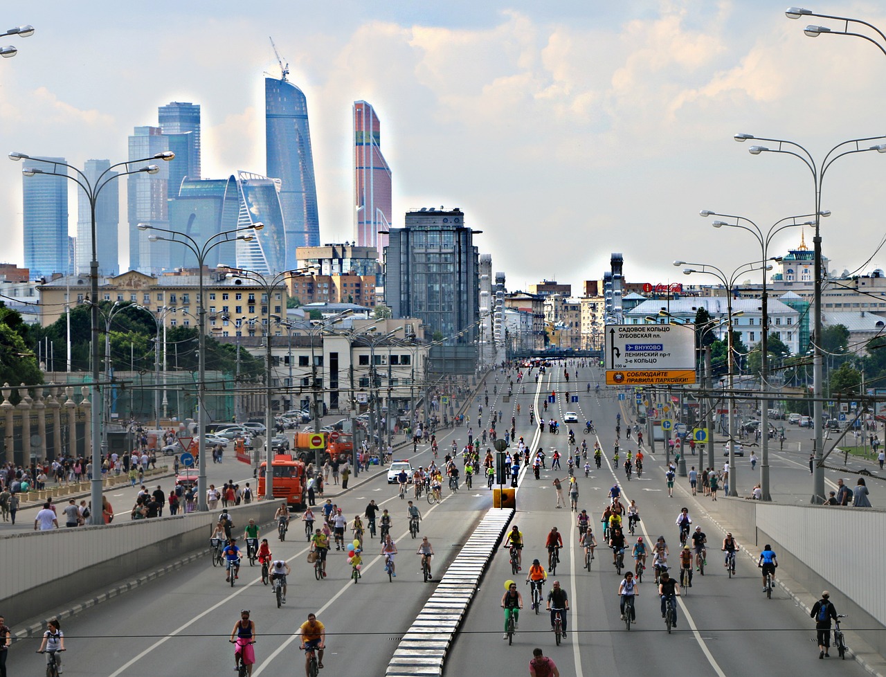 В Москве на время велопарада перекроют движение на Садовом кольце, фото