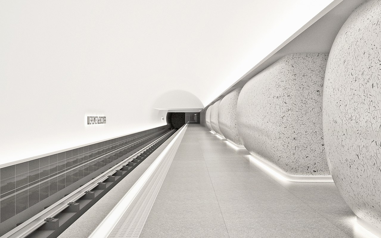 Самый длинный эскалатор в столичном метро появится на станции «Шереметьевская», фото