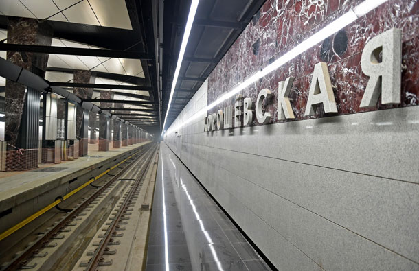 Открыт западный вестибюль станции «Хорошёвская» Большой кольцевой линии метро, фото