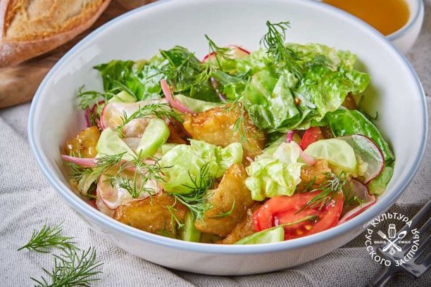 Овощной салат с баклажанами, фото