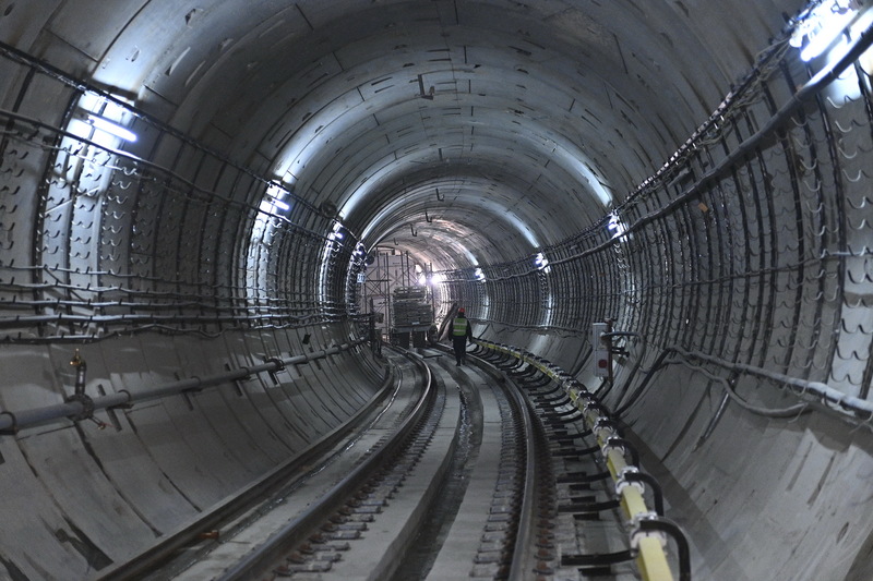Андрей Бочкарев: Станция «Давыдково» БКЛ метро готова на две трети, фото