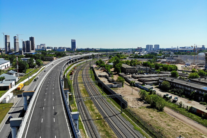 Андрей Бочкарёв: Строительная готовность столичной системы хордовых магистралей составляет 57%, фото