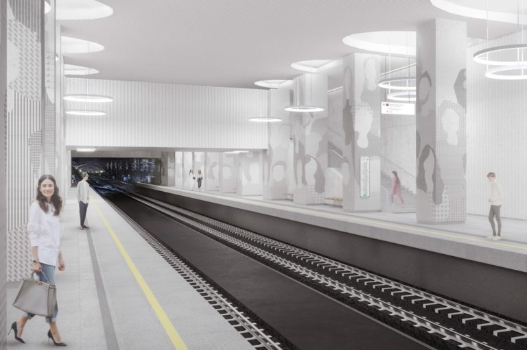 Андрей Бочкарёв: В оформлении станций южного участка БКЛ архитекторы использовали уникальные материалы, фото