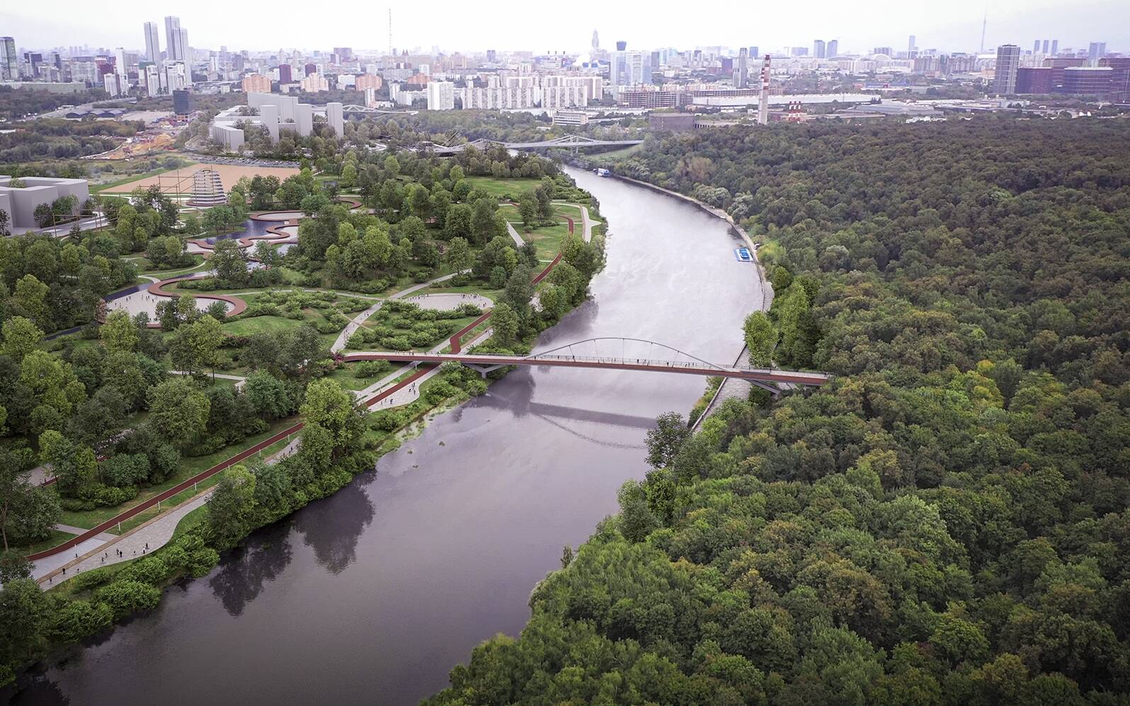 В Хорошёво-Мнёвниках появится «парусный» мост, фото