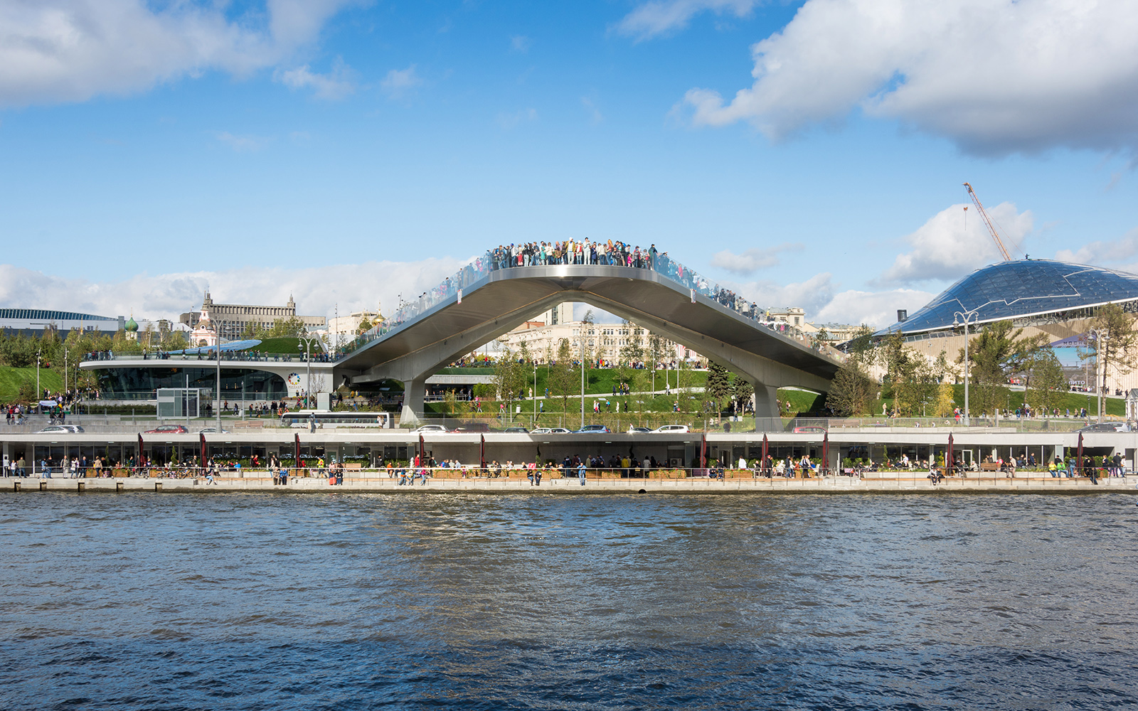 Парк Зарядье Москва Мост Фото Парящий