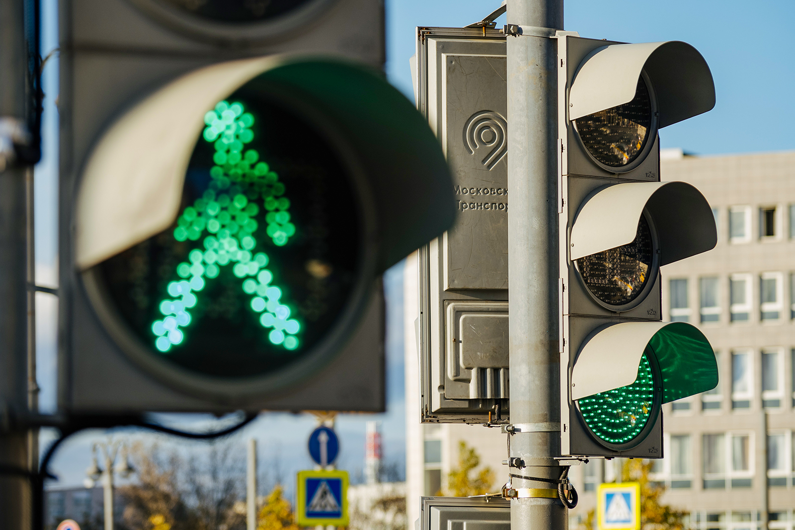 В прошлом году в 386 точках Москвы появились новые светофоры, фото