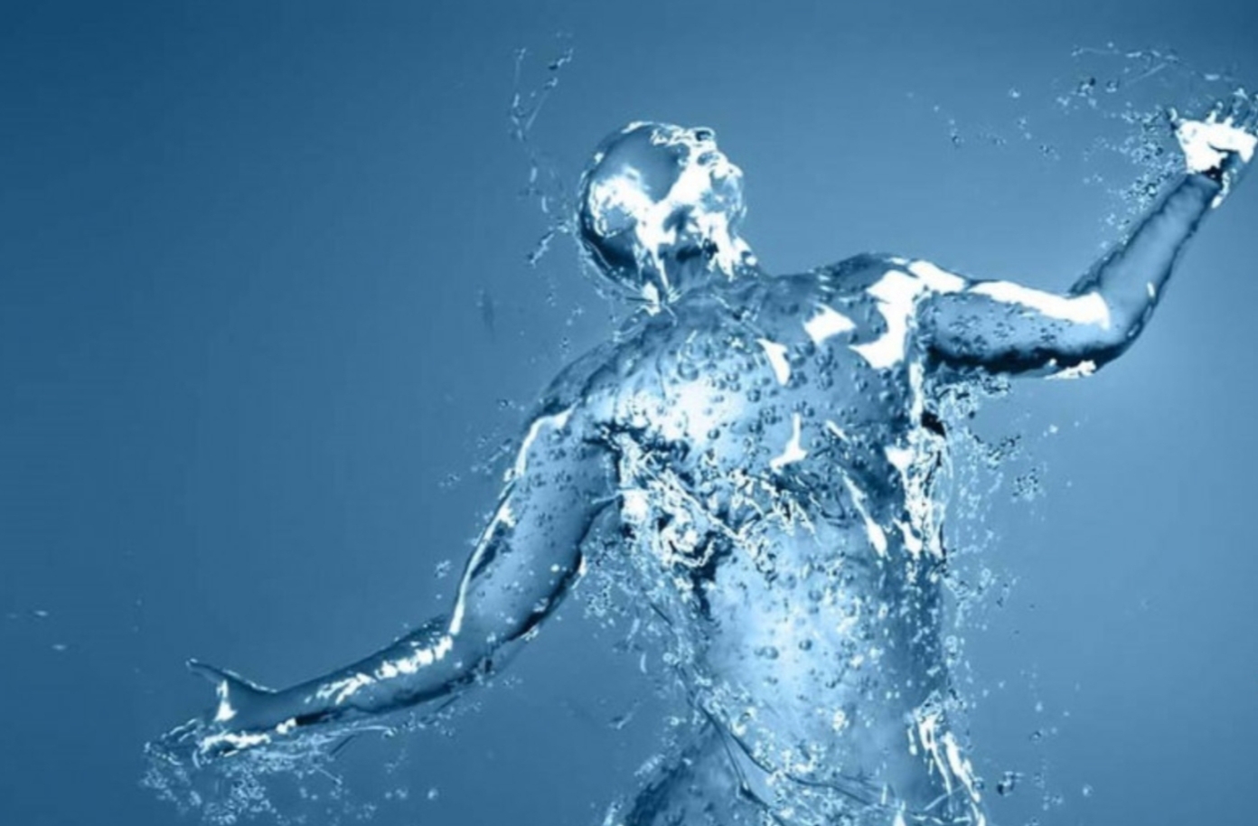 Вода пробуждает. Человек из воды. Вода и человек. Тело человека состоит из воды. Человечек из воды.