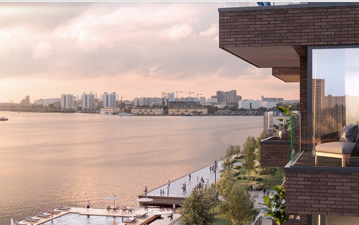 Андрей Бочкарёв: Дизайн-пространство из морских контейнеров с «маяком» и террасой собрали в акватории Южного порта, фото