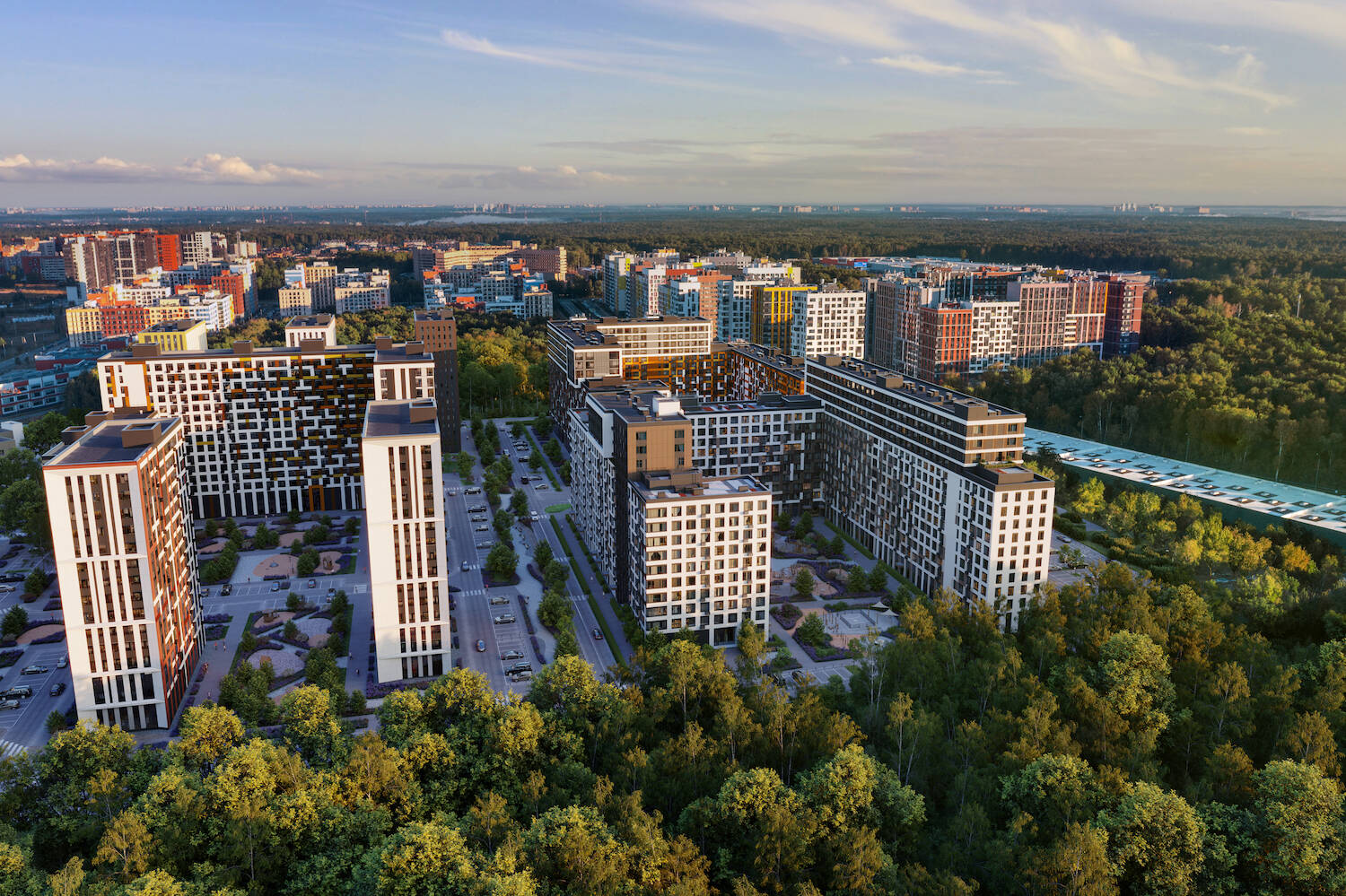 В Красногорске продолжается строительство 27 корпуса ЖК «Город “В лесу”», фото