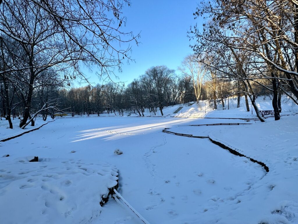 Ботанический Сад — ВДНХ: рабочий, колхозница и Эйфелева башня  фото