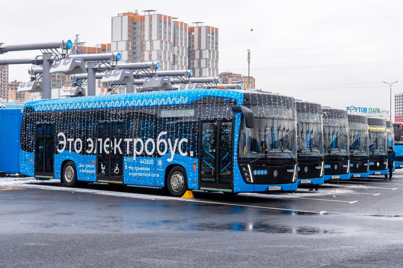 В Новокосино появился электробусный парк «Салтыковка»