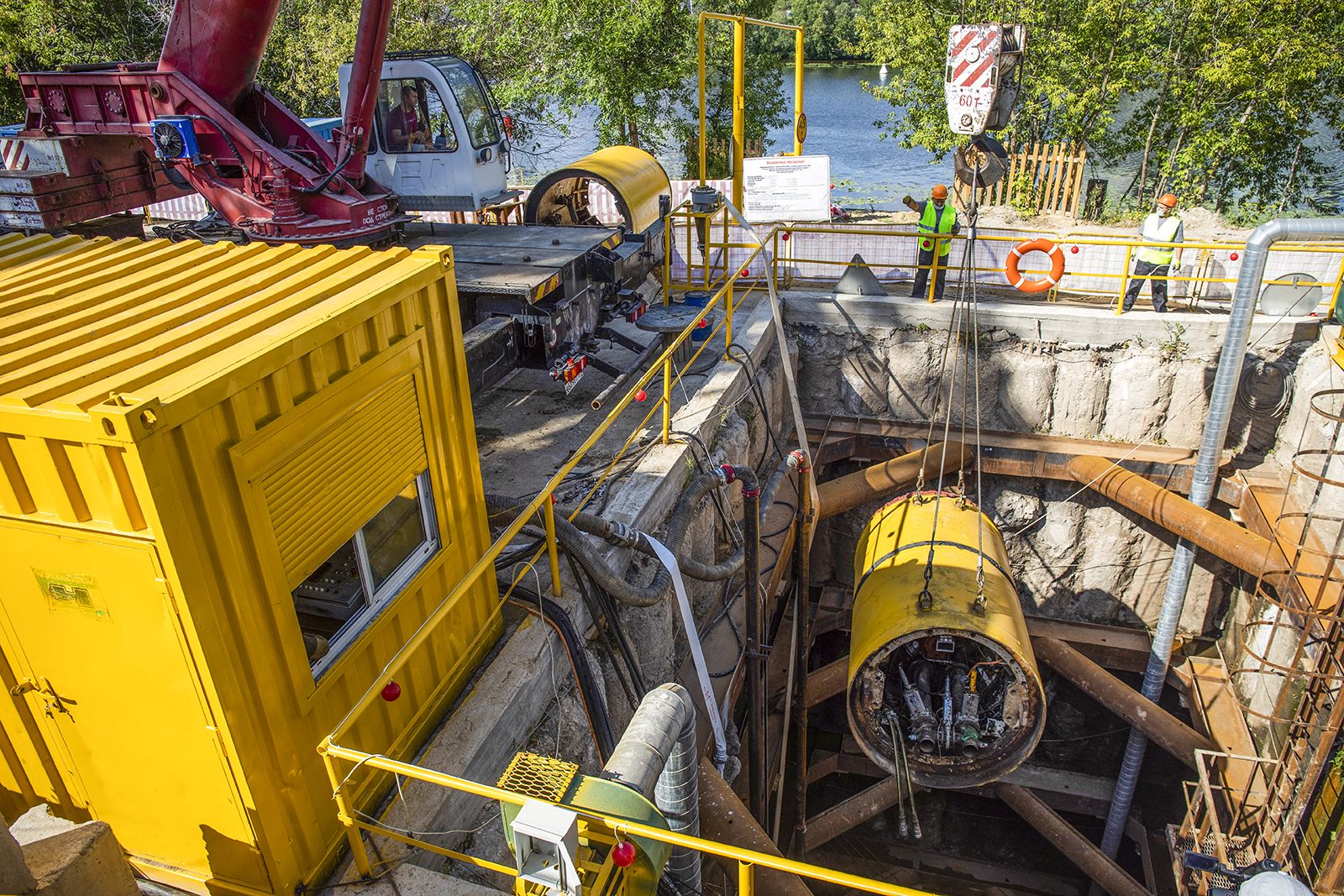 Кропоткинский газопровод реконструируют в центре столицы, фото
