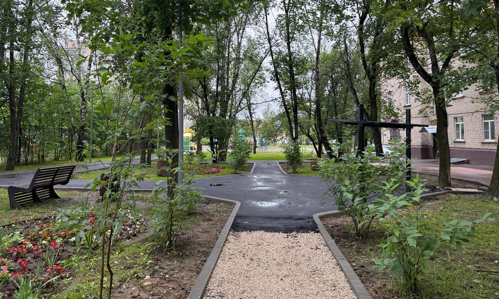 Дворовые территории благоустроят в районе Внуково, фото
