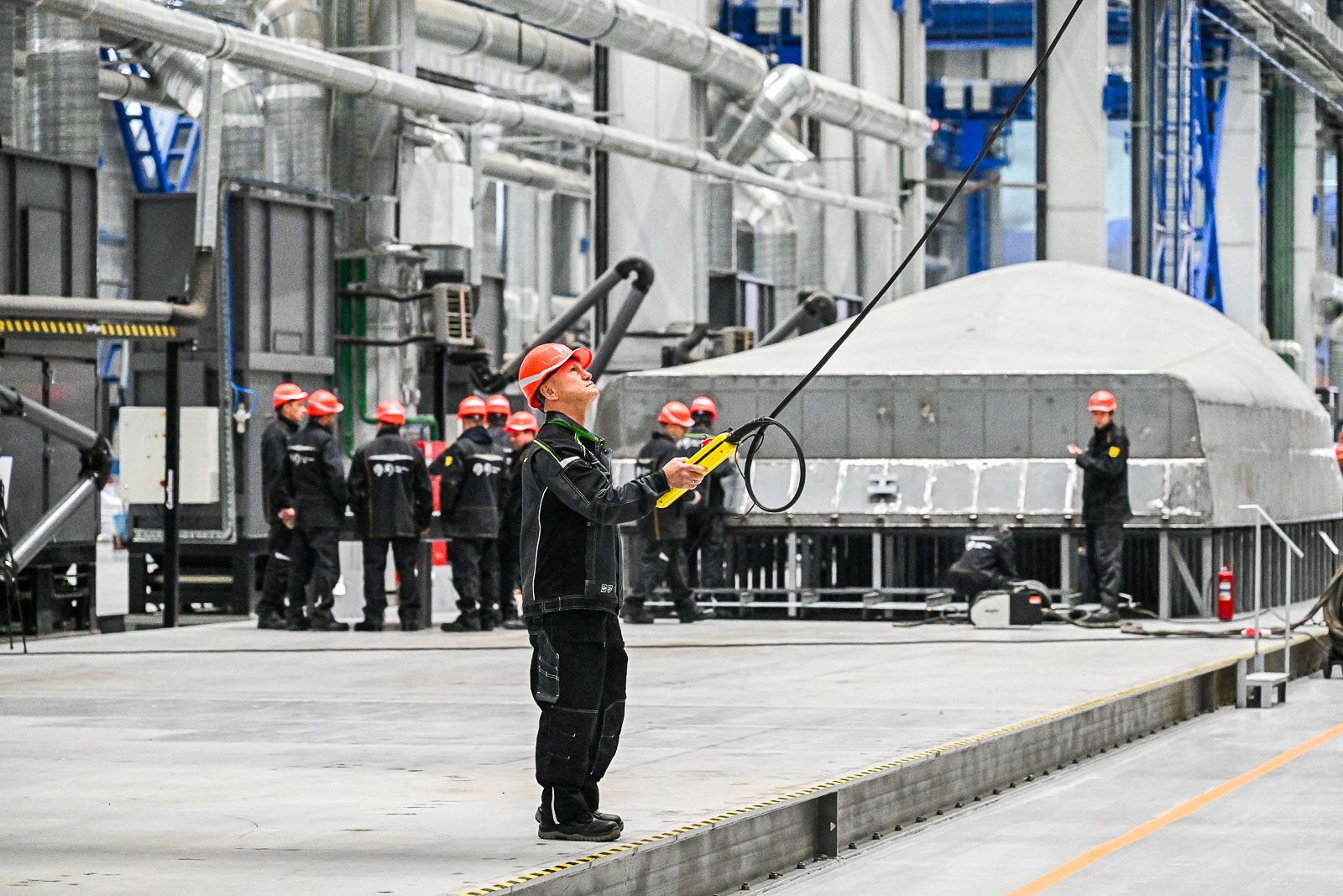 В Нагатинском затоне открылась верфь для строительства инновационных электросудов, фото