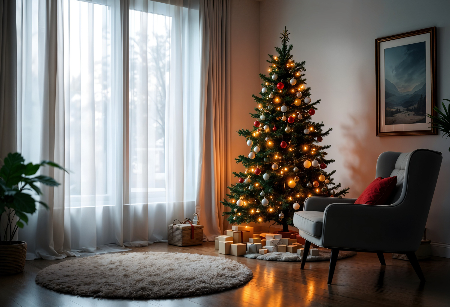 Москвичей призвали оборудовать огнетушителем комнату с елкой, фото