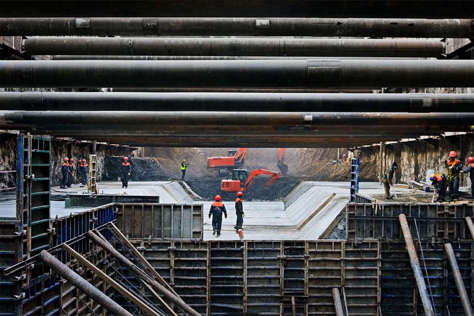 Ефимов: Основные конструкции будущей станции метро «Рублево-Архангельское» готовы почти на 70%, фото