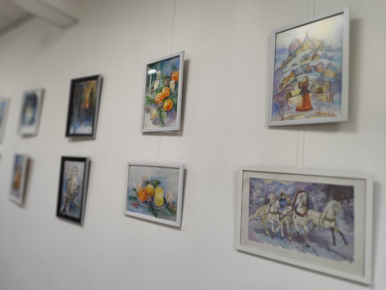 Выставка акварели продлится в Тимирязевском районе до 5 февраля, фото