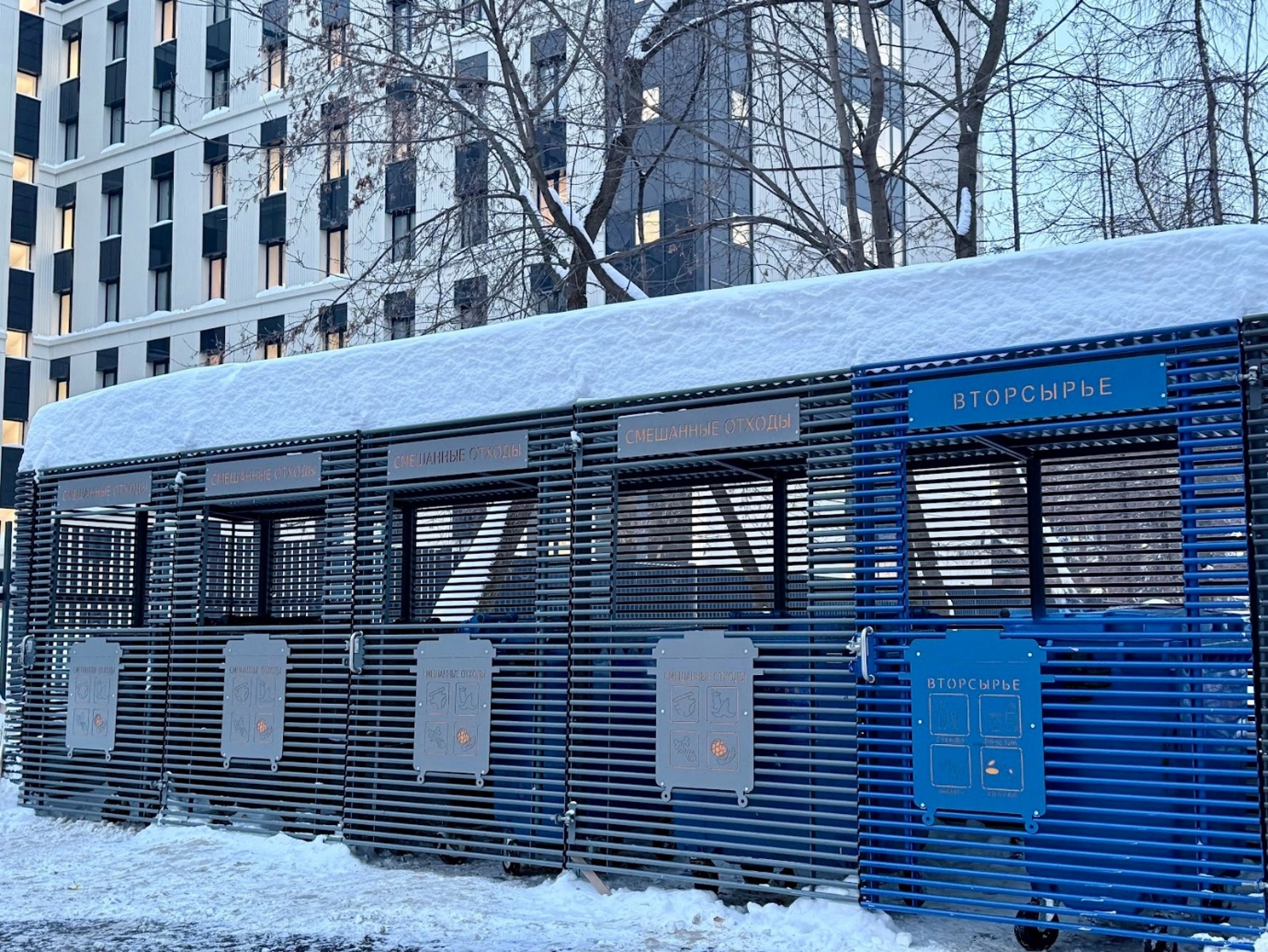 Новые комплексы по сбору бытовых отходов оборудуют в Марфино, фото