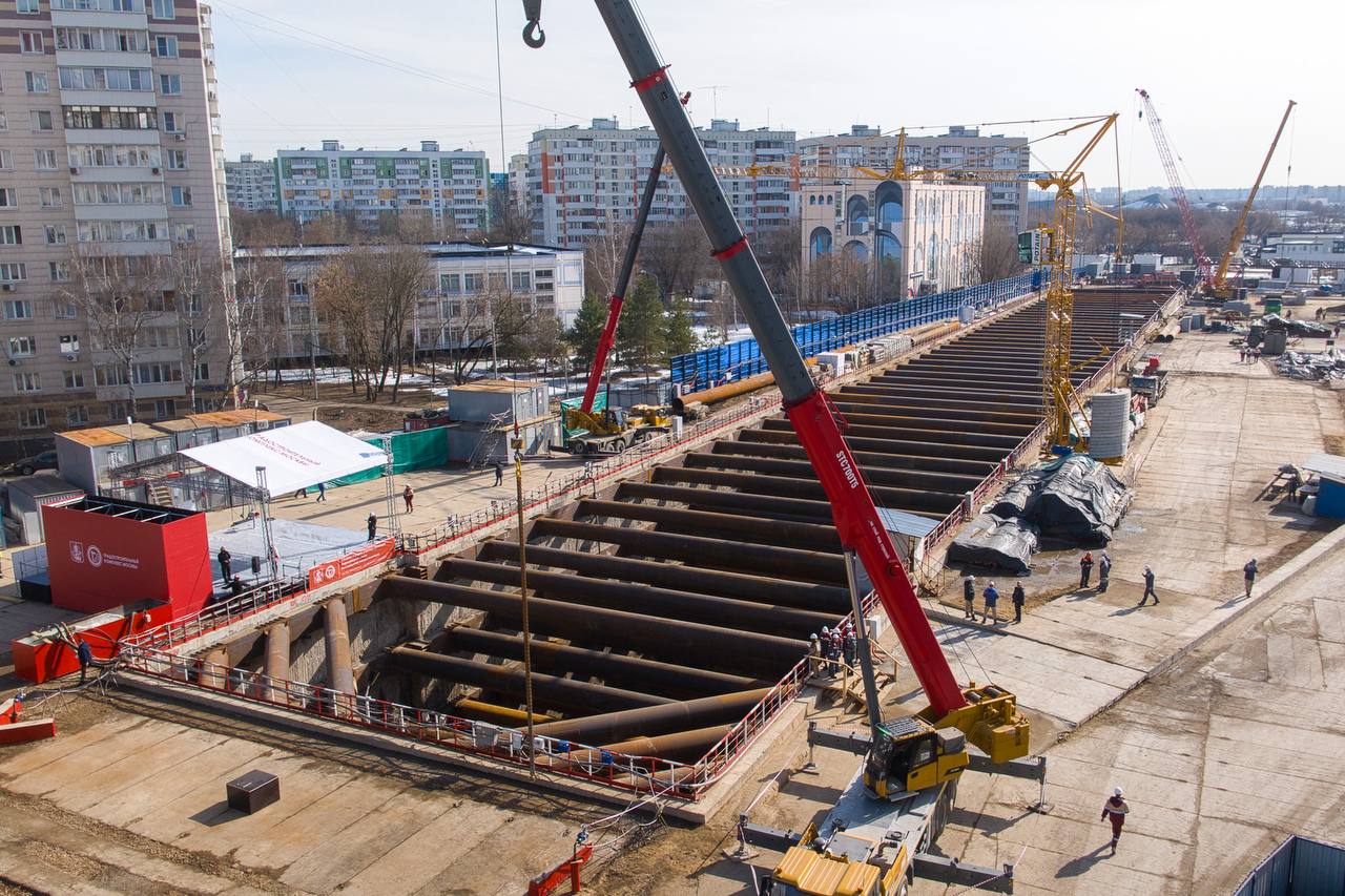Собянин: Бирюлевская линия метро входит в активную стадию строительства, фото