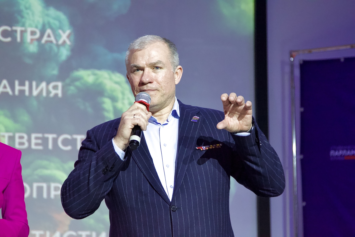 Член Ассоциации ветеранов СВО Александр Шелковой принял участие в открытии Лиги дебатов в Москве, фото