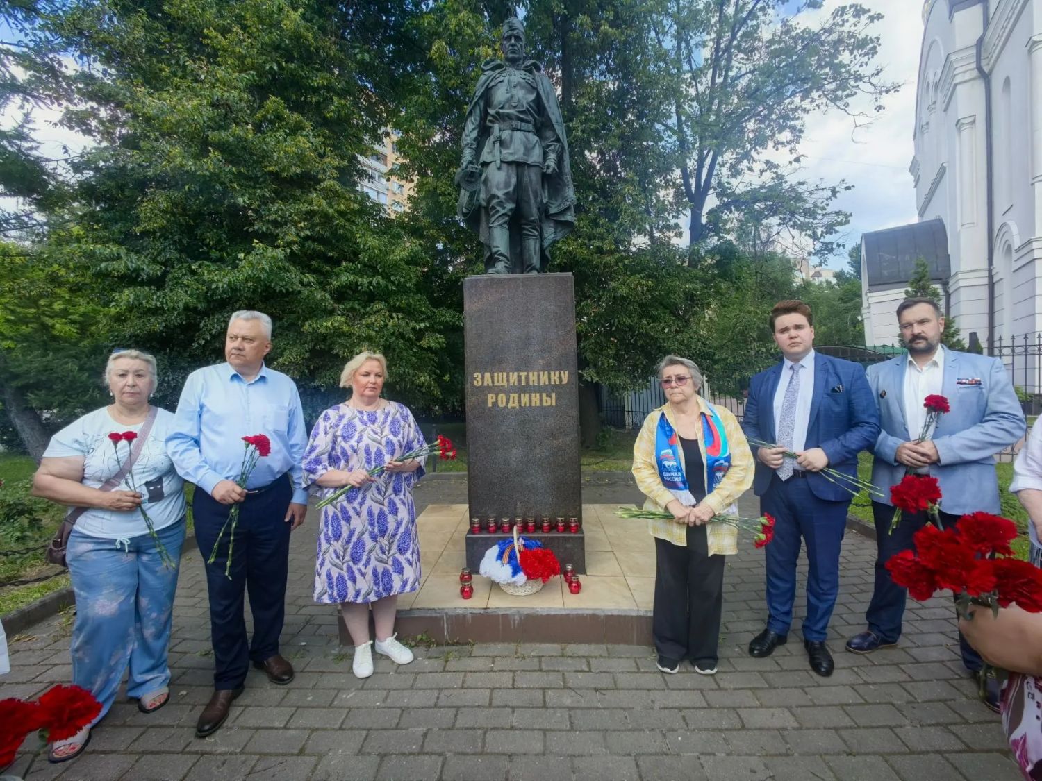 Мемориальная акция прошла в районе Кунцево в честь ветеранов боевых действий, фото