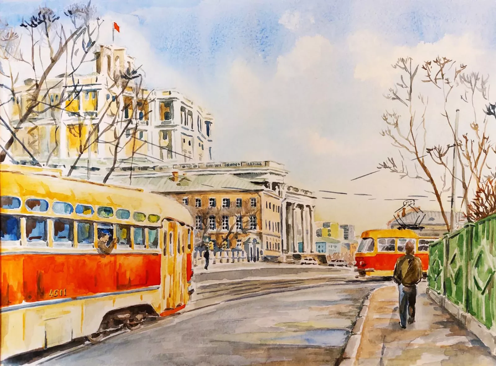 Окунуться в историю трамваев можно на тематической выставке в Тимирязевском, фото