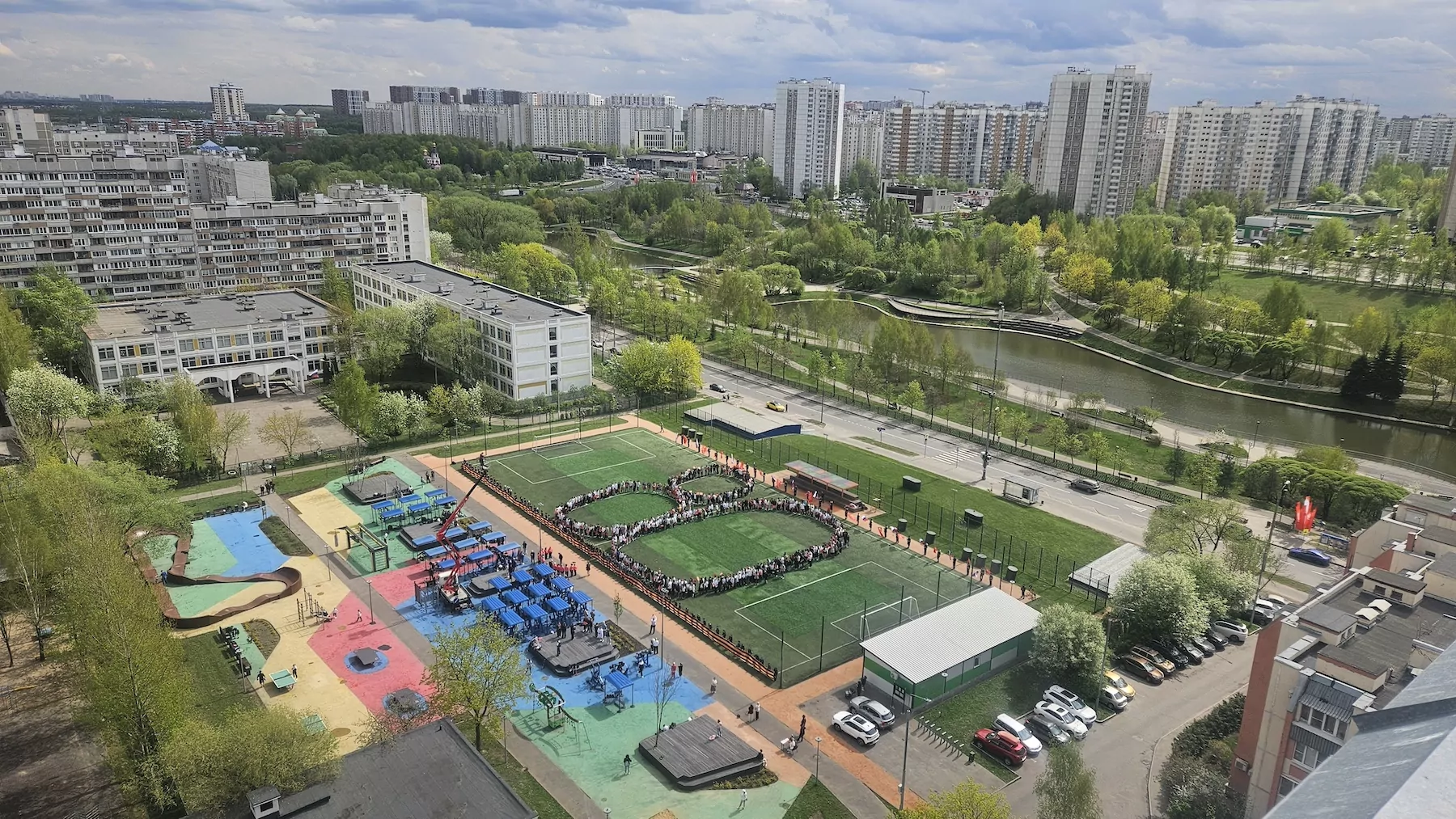 Патриотическая акция ко Дню Победы прошла в Северном Бутово, фото