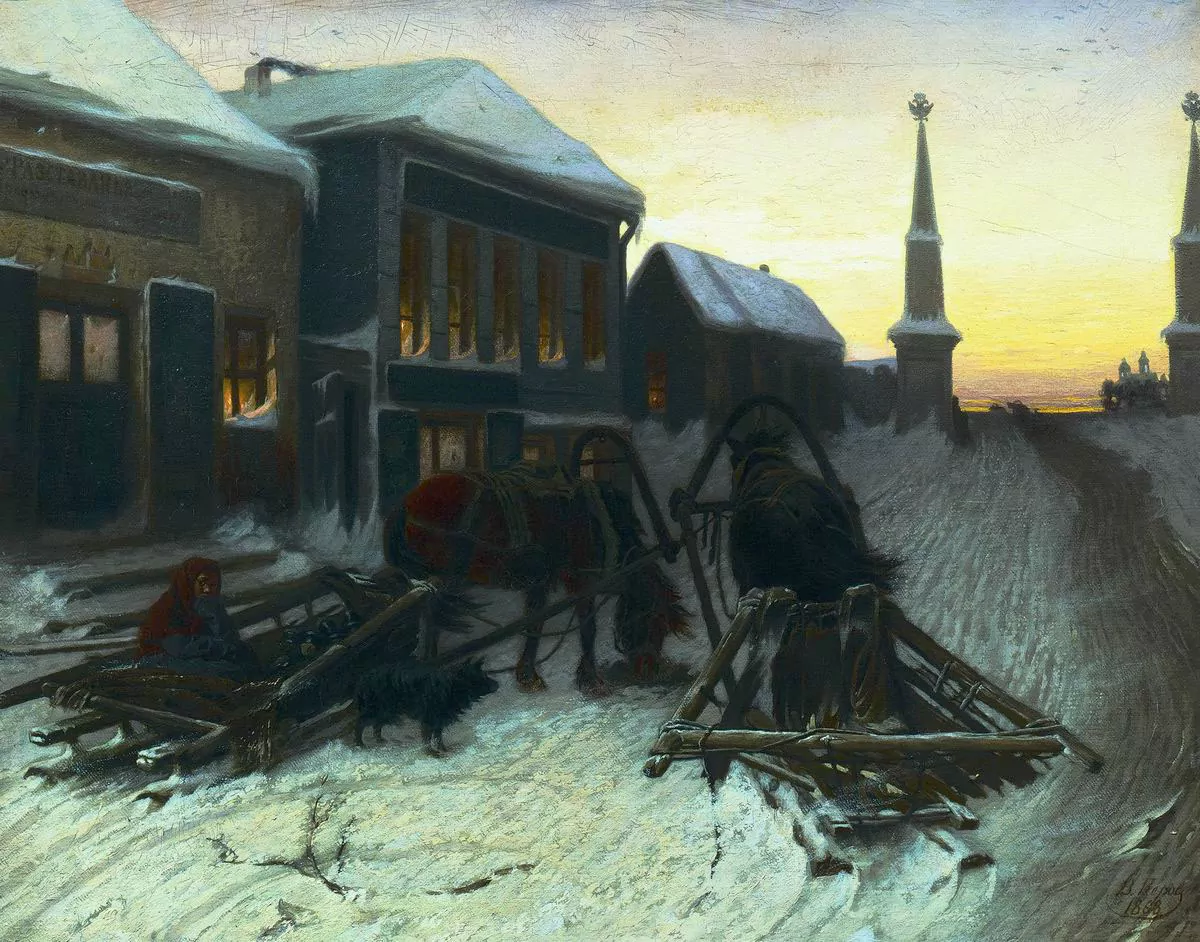 Василий Перов. «Последний кабак у заставы», 1868 г.