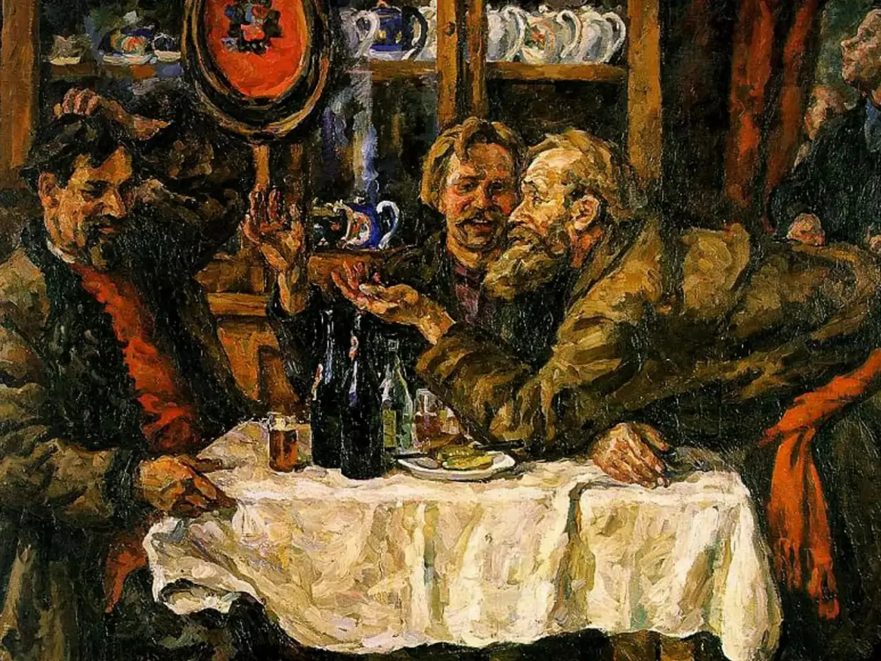 Петр Кончаловский. «В трактире», 1925 г.