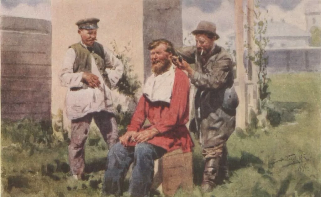 «Бреем, стрижем, бобриком-ежом»: кто такие цирюльники и как в Москве появились первые парикмахерские?  фото