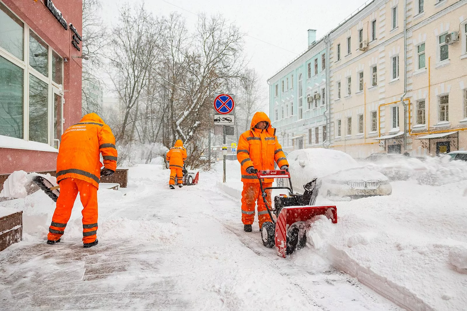 Собянин рассказал о борьбе с последствиями снегопада в Москве, фото